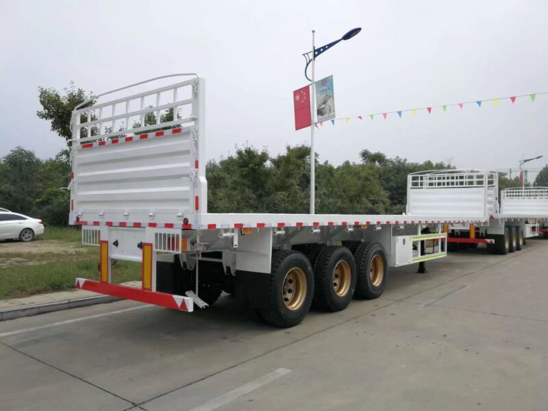 China manufacture 40 Feet   Flatbed Container Truck Semi Trailer 